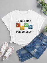 Load image into Gallery viewer, Short Sleeve Crew Neck Tee Plus Size Conventional cropping Striped conventional conventional printing Slightly stretchy Daily Holiday Workwear Going Out Cotton-Blend Spring Summer Autumn Winter Full Casual Cute Sport street
