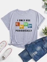 Load image into Gallery viewer, Short Sleeve Crew Neck Tee Plus Size Conventional cropping Striped conventional conventional printing Slightly stretchy Daily Holiday Workwear Going Out Cotton-Blend Spring Summer Autumn Winter Full Casual Cute Sport street
