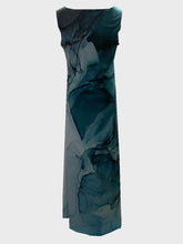 Load image into Gallery viewer, Floral Pattern Printed Round Neck Long Skirt Home Dress
