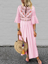 Load image into Gallery viewer, Ladies Fashion Print Cut Out Dress
