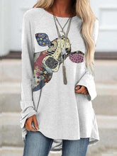 Load image into Gallery viewer, Camiseta feminina com estampa animal de vaca pintada
