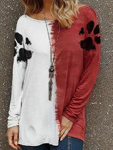 Load image into Gallery viewer, Top feminino com estampa de pata de cachorro
