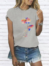 Load image into Gallery viewer, Camiseta con estampado de mariposas little daisy para mujer
