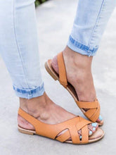 Load image into Gallery viewer, Zapatos planos romanos casuales para mujer
