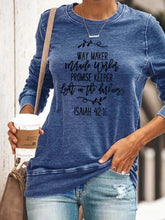 Load image into Gallery viewer, Mujer Way Maker Milagreiro Promessa Guardião Luz na escuridão ISAÍAS 42:16 Sudadera
