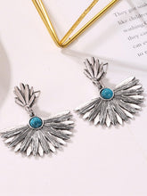 Load image into Gallery viewer, Vintage Metal Leaf Fan Earrings for Women
