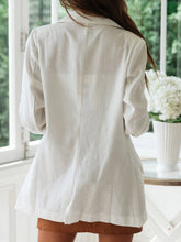 Load image into Gallery viewer, Women's cotton and linen blazer
