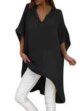 Load image into Gallery viewer, Women's loose-fitting cotton and linen shirt
