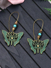 Load image into Gallery viewer, Brincos borboleta vintage para mulheres
