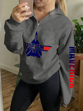 Load image into Gallery viewer, Top Gun com moletom F14 Zip

