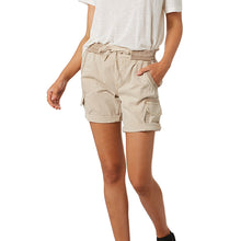 Load image into Gallery viewer, Women's cargo shorts with drawstring
