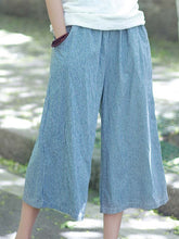 Load image into Gallery viewer, Women's Casual Cotton &amp; Linen Wide Leg Pants
