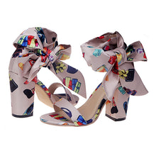 Load image into Gallery viewer, Rosette Heels Printing
