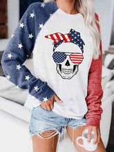 Load image into Gallery viewer, Independence Day Skull Sweatshirt
