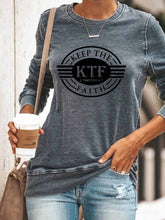 Load image into Gallery viewer, MANTENHA O KTF 2 TIMOTHY 4: 7 FE Camiseta Letter Print para mulheres
