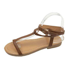 Load image into Gallery viewer, Womens Vintage Roman Flat Leopard Print Beach Sandals
