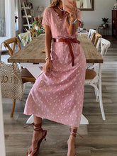 Load image into Gallery viewer, Vestido feminino casual com decote em V
