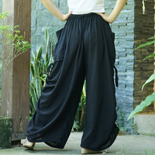 Load image into Gallery viewer, Women's boho side pockets with wide flared pants
