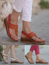 Load image into Gallery viewer, Sandalias de cuña salvaje para mujer
