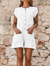 Load image into Gallery viewer, Jumpsuit with buttoned pockets
