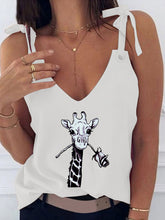 Load image into Gallery viewer, Camiseta regata com estampa girafa
