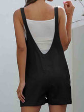 Load image into Gallery viewer, Casual cotton and linen shorts with pocket buttons
