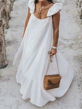 Load image into Gallery viewer, Vestido de playa sexy largo con volantes
