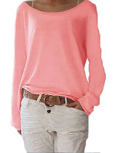 Load image into Gallery viewer, Women's Casual Round Neck Long Sleeve T-Shirt
