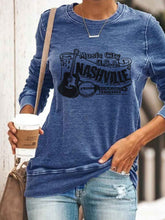 Load image into Gallery viewer, Music City USA Nashville Tennessee Camiseta informal estampada
