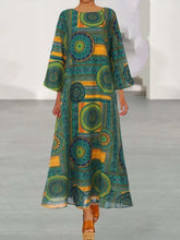 Load image into Gallery viewer, Women's Long Sleeve Printed Loose Dress
