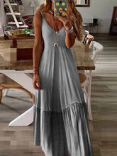 Load image into Gallery viewer, Vestido maxi com decote em V tie-dye

