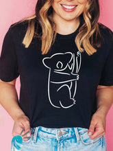 Load image into Gallery viewer, Women's short-sleeved top with Koala print
