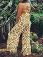 Load image into Gallery viewer, Macacão com estampa boêmia de dois bolsos macacão feminino

