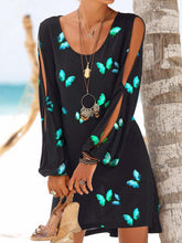 Load image into Gallery viewer, Butterfly print dress
