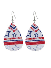 Load image into Gallery viewer, Leather Pendant Flag Earrings for Women

