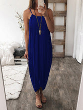 Load image into Gallery viewer, Vestido Solto Irregular Pure Color
