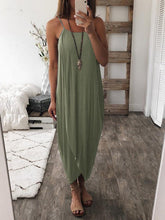 Load image into Gallery viewer, Vestido Solto Irregular Pure Color
