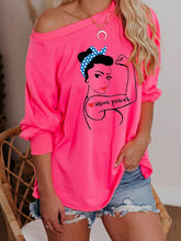 Load image into Gallery viewer, Mom Power Rosie the Riveter Summer Hoodie
