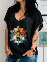 Load image into Gallery viewer, Cartoon Print Short Sleeve Casual T-shirt
