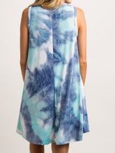 Load image into Gallery viewer, Vestido casual feminino com decote redondo e sem mangas
