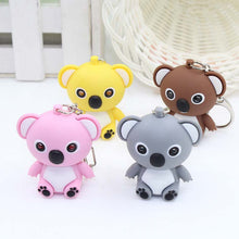 Load image into Gallery viewer, Creative Koala LED Glowing Car Keychain
