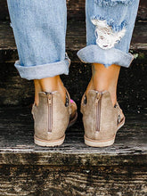 Load image into Gallery viewer, Sandalias planas de leopardo de moda para mujer
