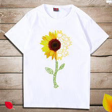 Load image into Gallery viewer, Sunflower print t-shirts
