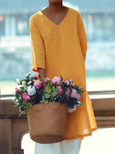 Load image into Gallery viewer, V-neck tunics with double pockets
