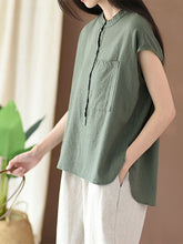 Load image into Gallery viewer, Camiseta feminina larga de algodão
