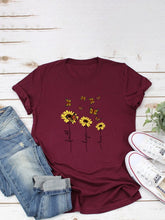 Load image into Gallery viewer, Faith Hope Love camiseta con estampado de mariposas
