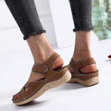 Load image into Gallery viewer, Retro Wedge Sandals for Women Car Line Non-slip Flat Sandals
