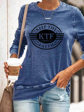 Load image into Gallery viewer, MANTENHA O KTF 2 TIMOTHY 4: 7 FE Camiseta Letter Print para mulheres

