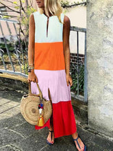 Load image into Gallery viewer, Vestido feminino sem mangas de algodão
