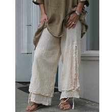 Load image into Gallery viewer, Casual cotton and linen pants for women
